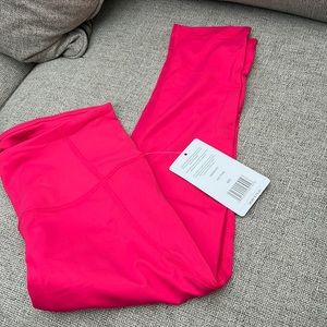 Hot Pink Capri Mesh Legging